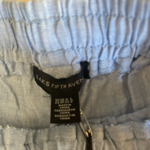 NWT Saks Fifth Avenue linen blend shorts - Picture 2 of 5